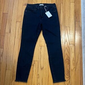 Good American Women's Black Skinny Jeans